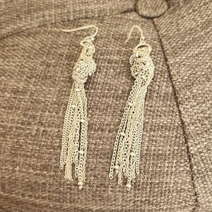 Bcbg costume silver earrings